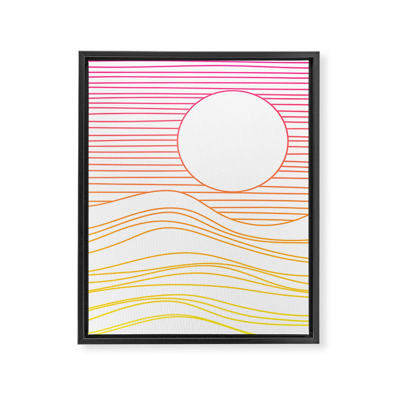 Retro Landscape 04A Framed Canvas Print Gallery Image 6
