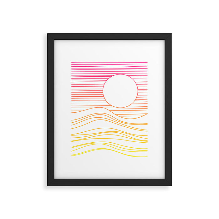 Retro Landscape 04A Framed Art Print Gallery Image 1