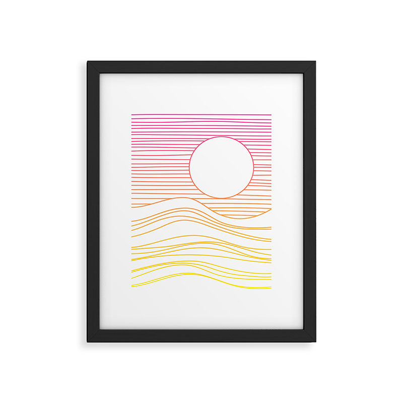 Retro Landscape 04A Framed Art Print Gallery Image 5