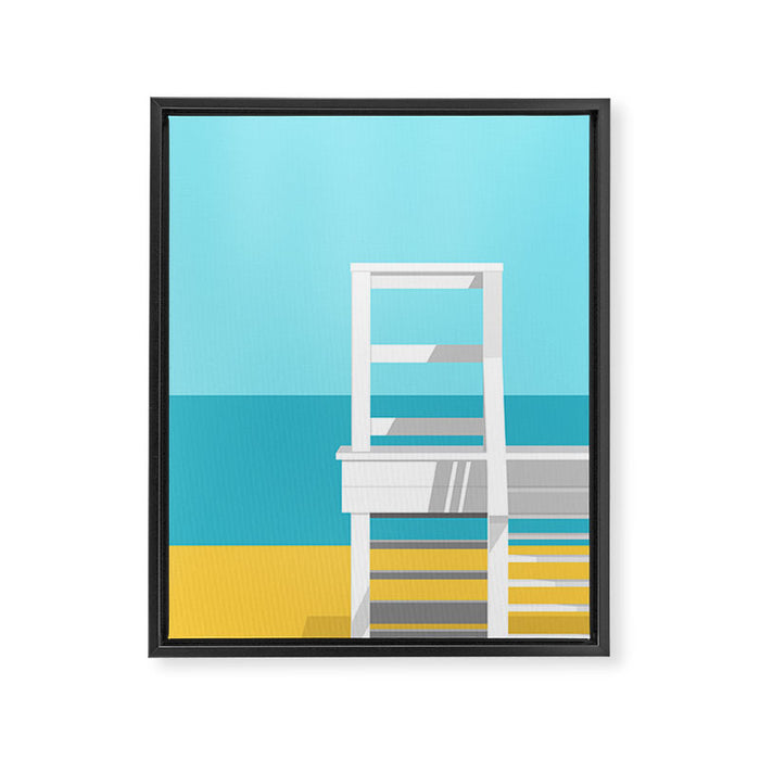 Summer Beach 01A Framed Canvas Print Gallery Image 1