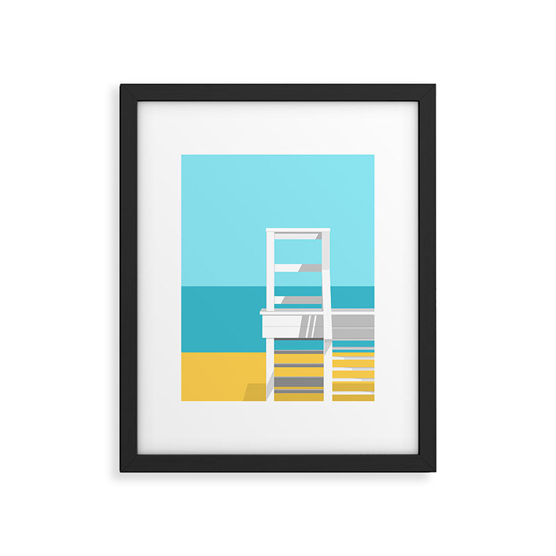 Summer Beach 01A Framed Art Print Gallery Image 5