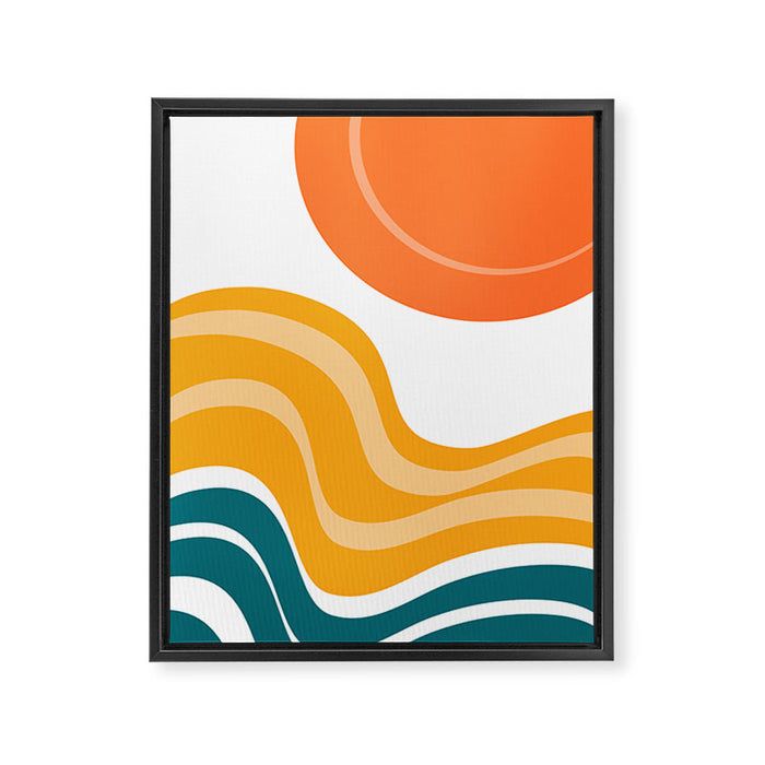 Sun Dunes 03 Framed Canvas Print Gallery Image 1