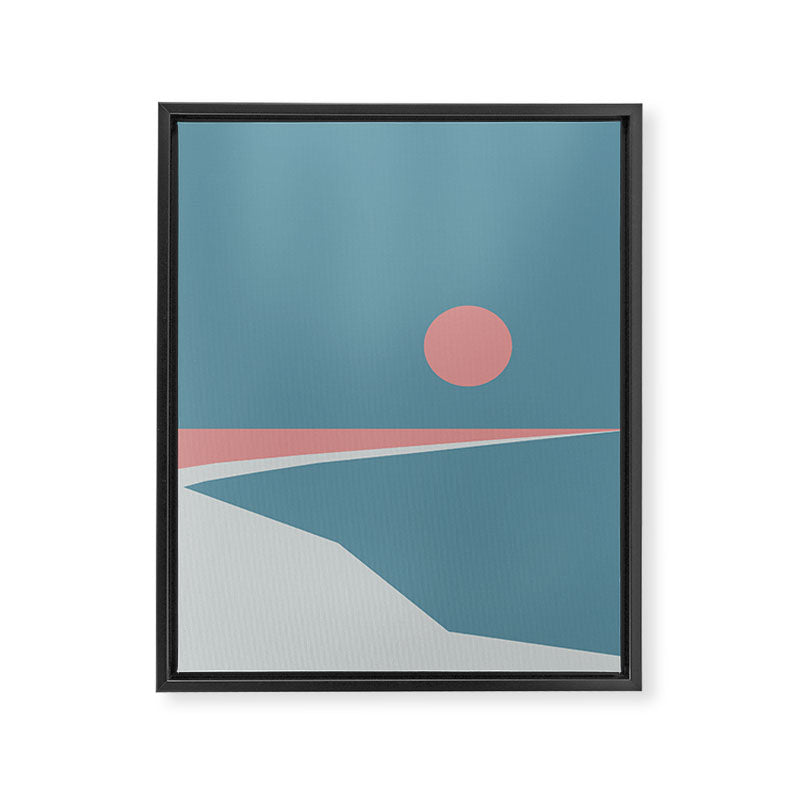 Sunset at Newton Framed Canvas Print Gallery Image 8