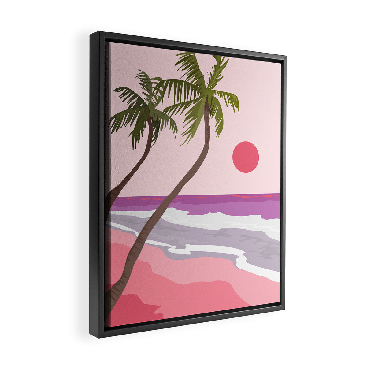 Tropical Landscape 01 Framed Canvas Print Gallery Image 2