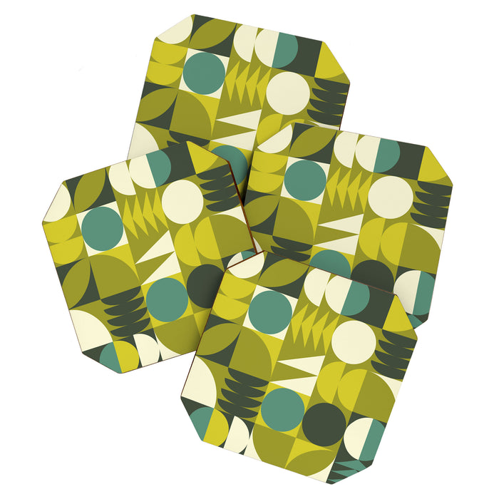 Vintage Geometric 01D Coaster Gallery Image 1