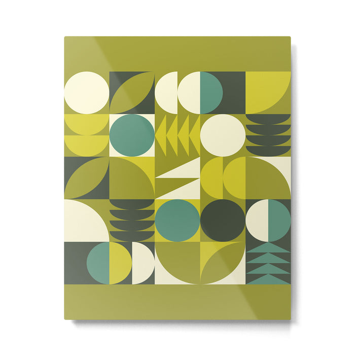 Vintage Geometric 01D Metal Print Gallery Image 1