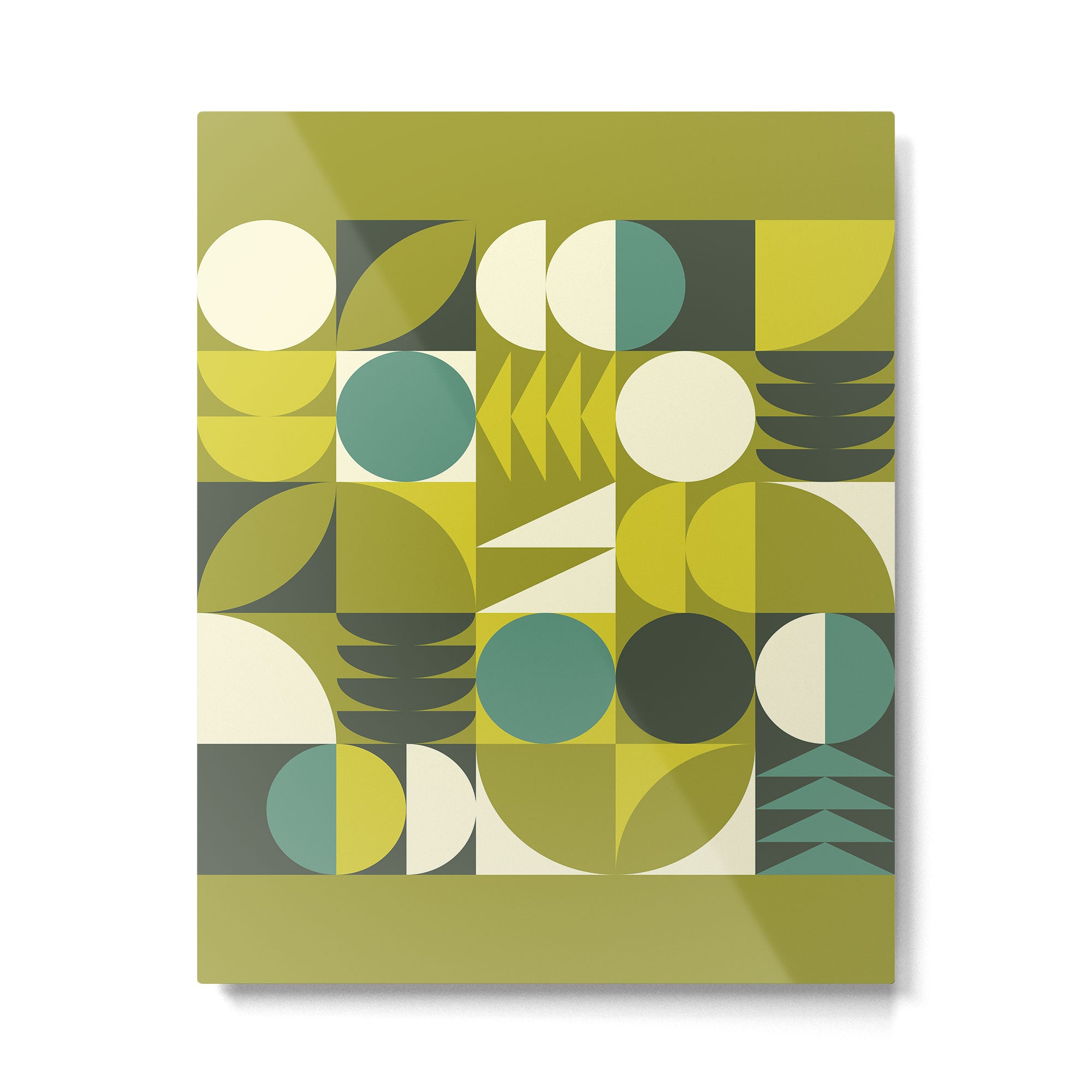Vintage Geometric 01D Metal Print Gallery Image 4