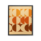 Vintage Geometric 03A Framed Canvas Print Gallery Image 6