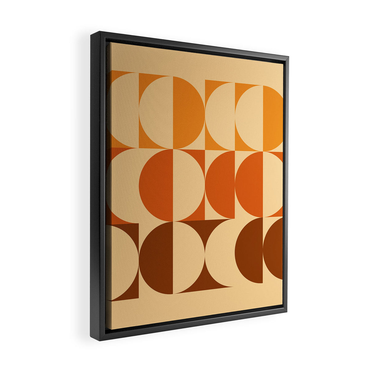 Vintage Geometric 03A Framed Canvas Print Gallery Image 2