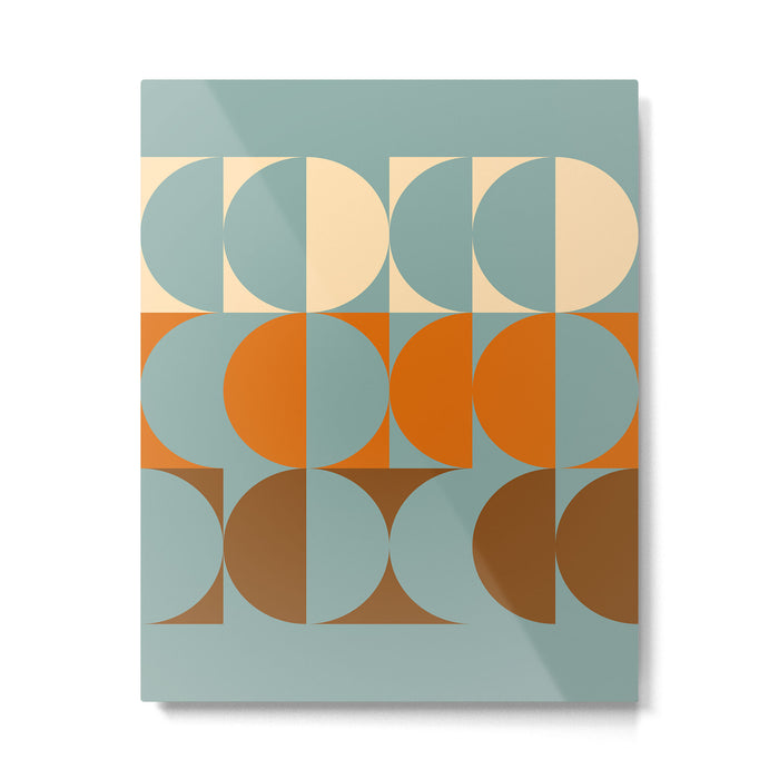 Vintage Geometric 04B Metal Print Gallery Image 1