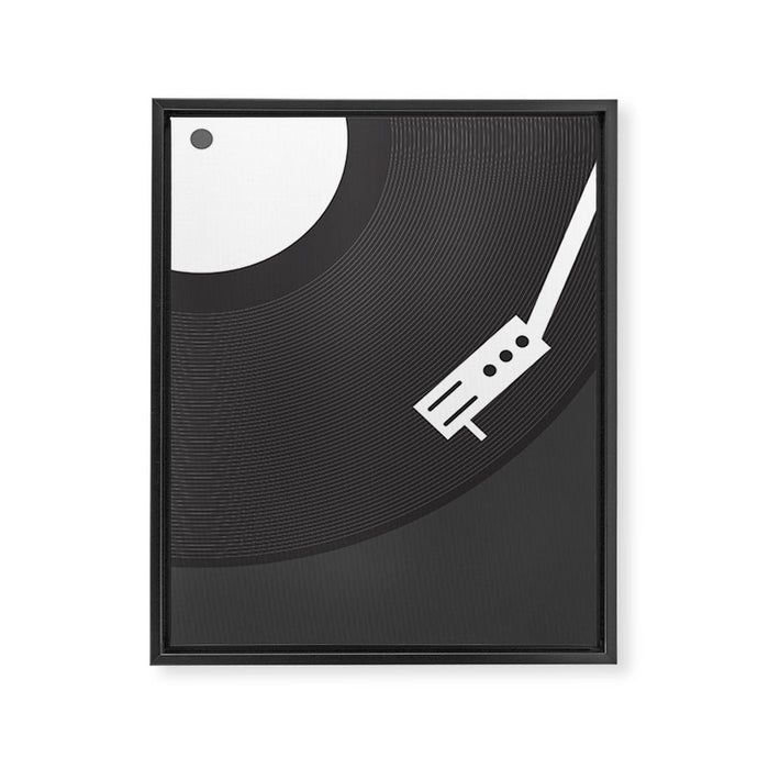 Vinyl Record Framed Canvas Print Gallery Image 1