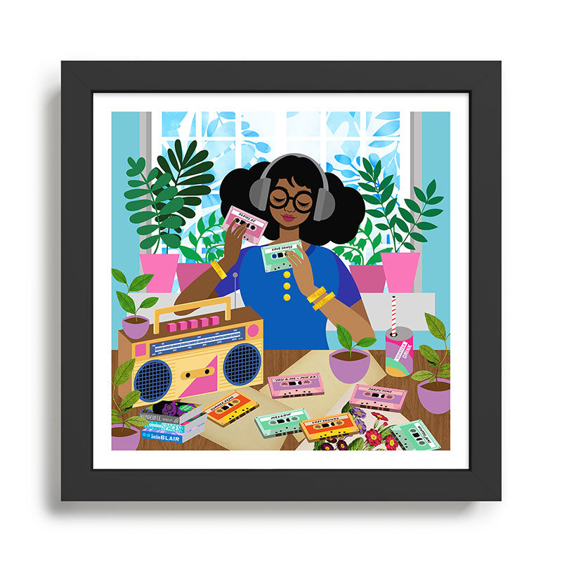 Cassette Player Framed Art Print Gallery Image 1
