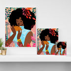 Chrysanthemums in November Canvas Print Gallery Image 3