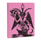 Black and Pink Baphomet Canvas Print Gallery Image 8