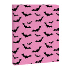 Black Bat Pattern on Pink Canvas Print Gallery Image 8
