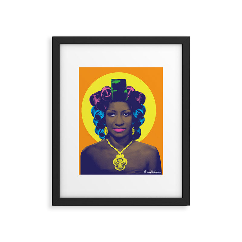 CELIA CON ROLOS ll Framed Art Print Gallery Image 5