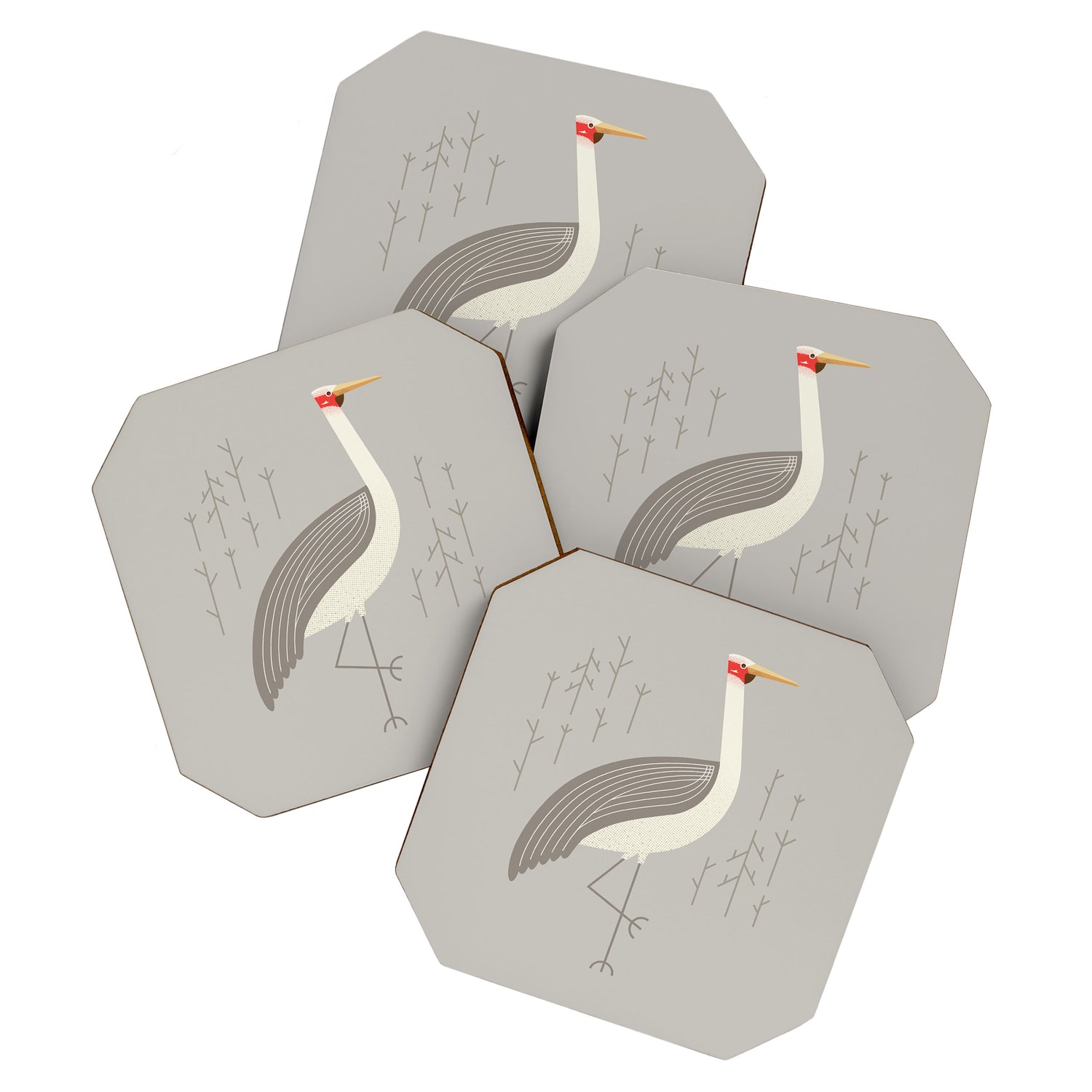Brolga, Bird of Australia Coaster Gallery Image 1