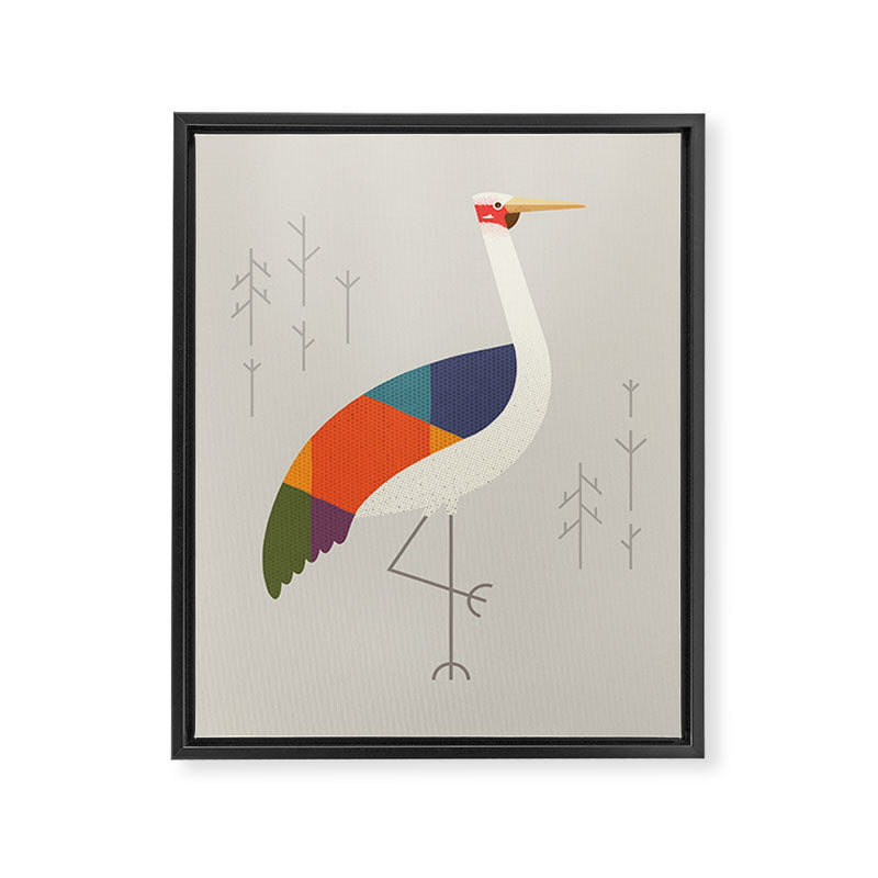 Brolga Framed Canvas Print Gallery Image 8