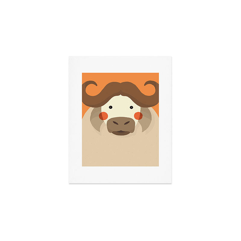Cape Buffalo, Animal Portrait Art Print Gallery Image 1