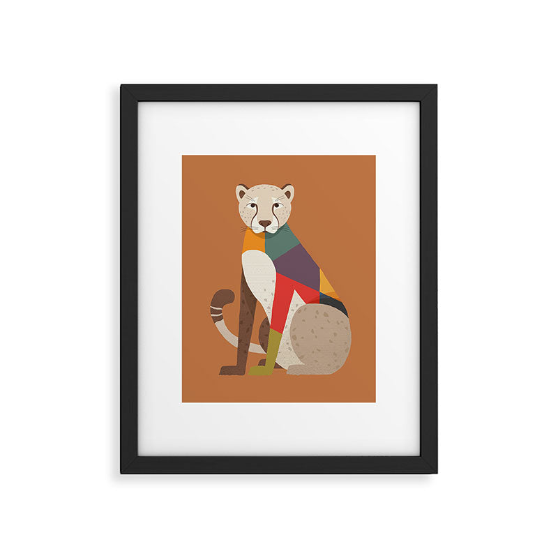 Cheetah Framed Art Print Gallery Image 6