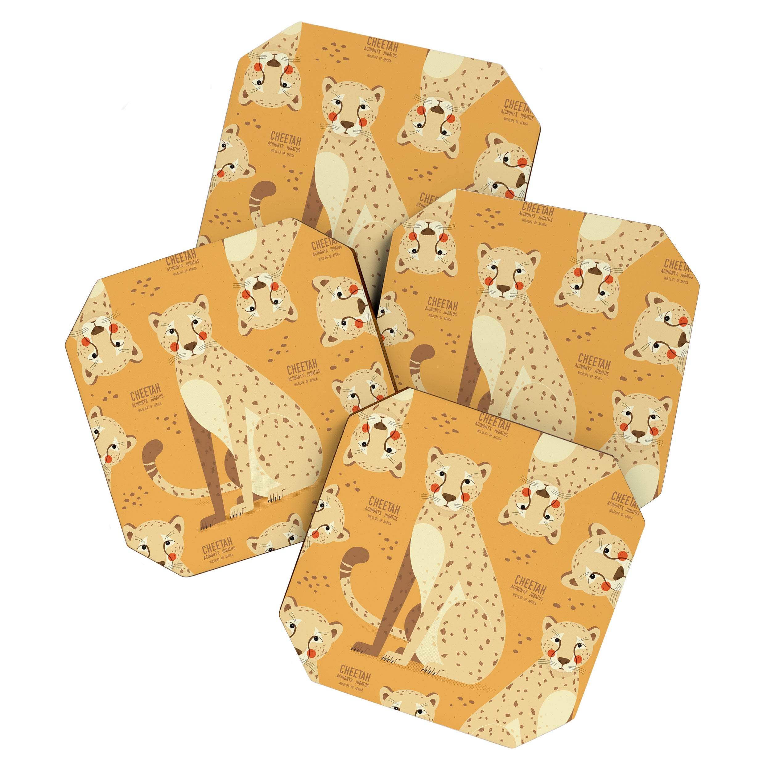 Cheetah, Wildlife of Africa Coaster Gallery Image 1