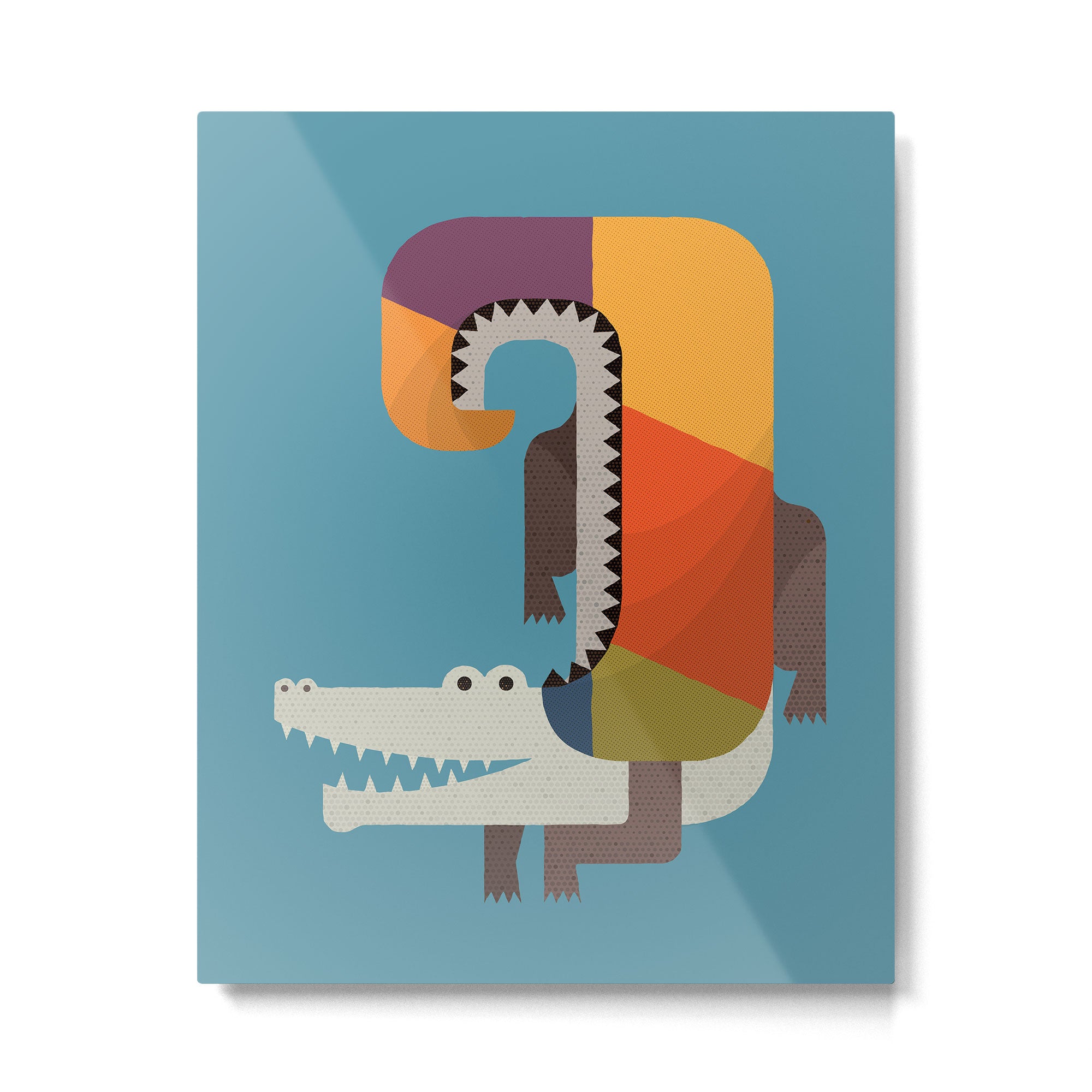 Crocodile Metal Print Gallery Image 6