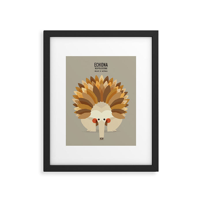 Echidna, Wildlife of Australia Framed Art Print Gallery Image 1