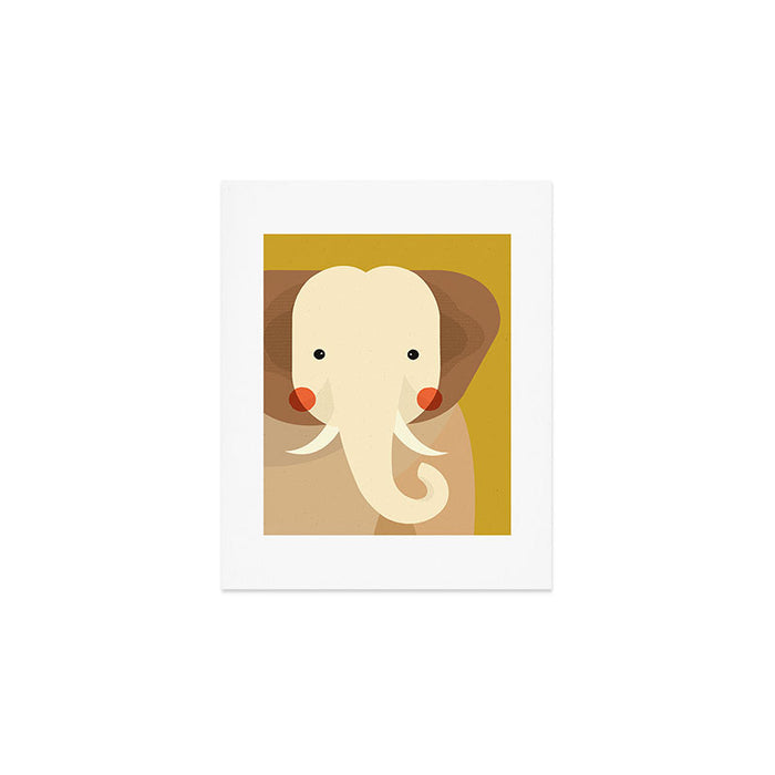 Elephant, Animal Portrait Art Print Gallery Image 1
