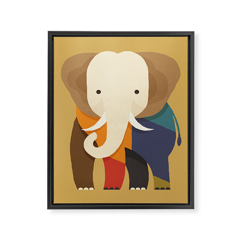 Elephant Framed Canvas Print Gallery Image 8