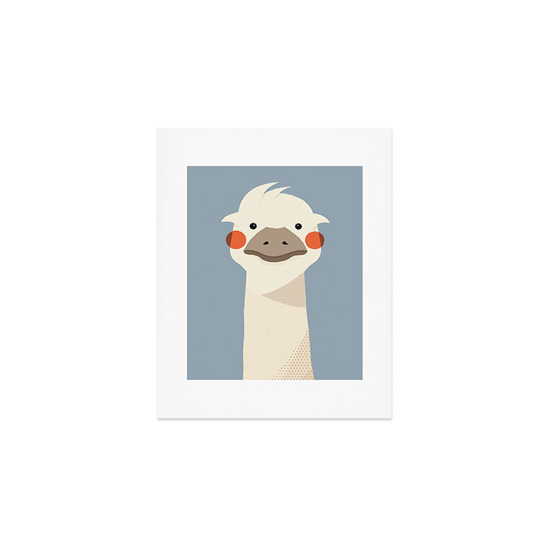 Emu, Animal Portrait Art Print Gallery Image 1