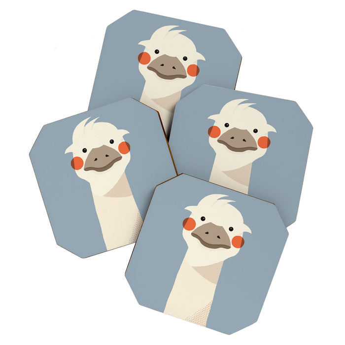 Emu, Animal Portrait Coaster Gallery Image 1