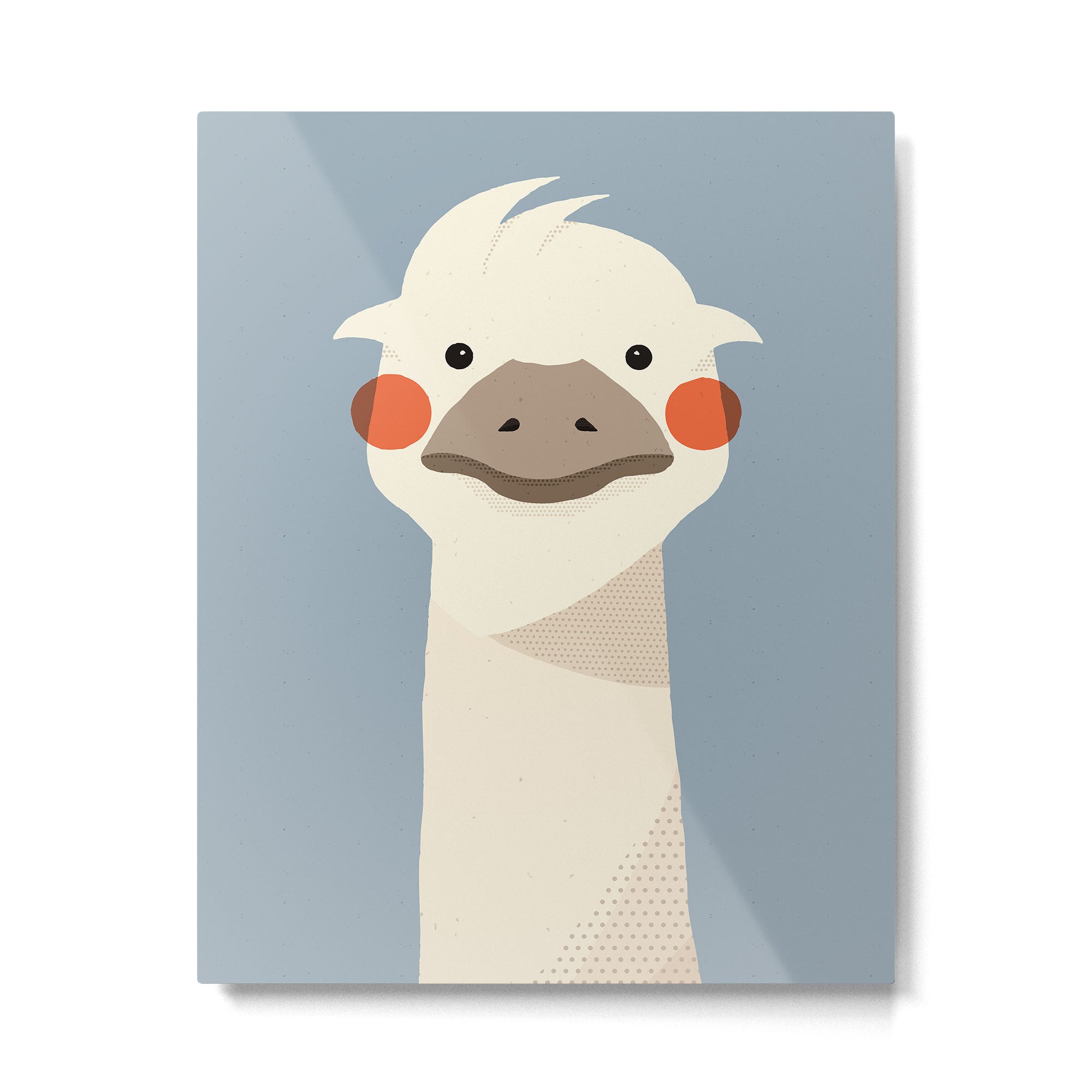 Emu, Animal Portrait Metal Print Gallery Image 6