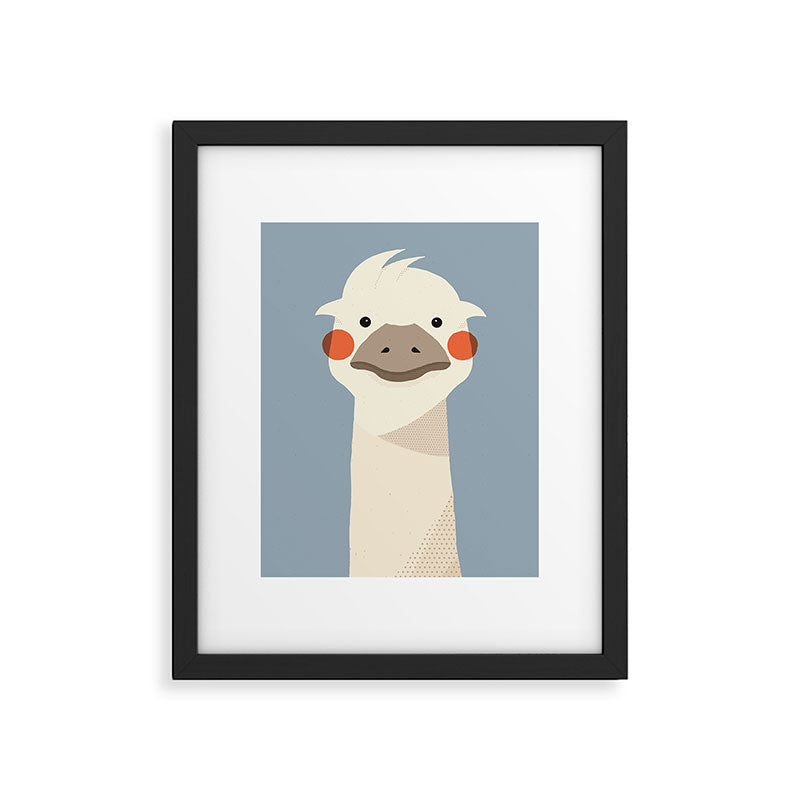 Emu, Animal Portrait Framed Art Print Gallery Image 6