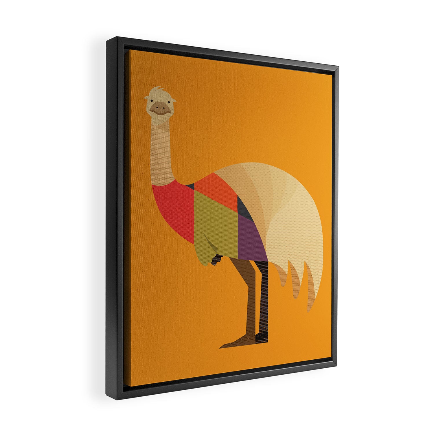 Emu Framed Canvas Print Gallery Image 2