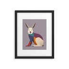 European Hare Framed Art Print Gallery Image 6