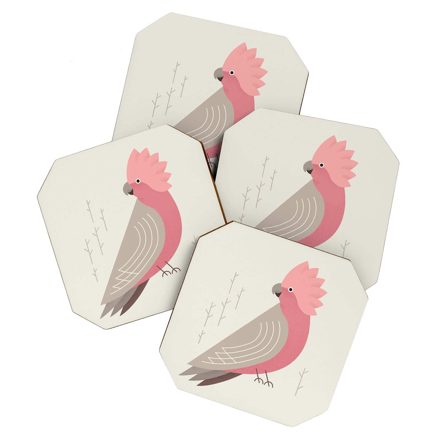 Galah, Bird of Australia Coaster Gallery Image 1