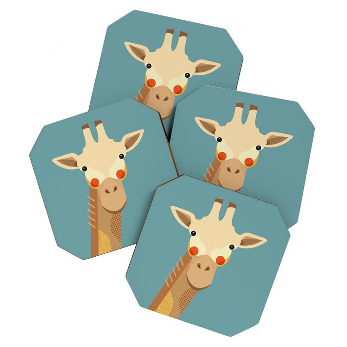 Giraffe, Animal Portrait Coaster Gallery Image 1