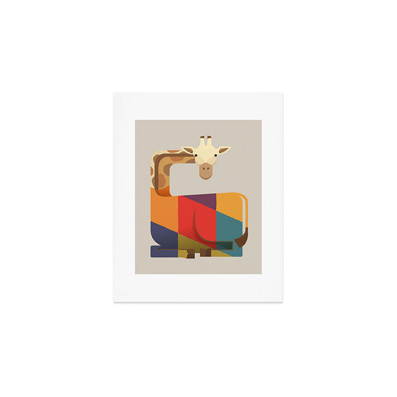 Giraffe Art Print Gallery Image 1