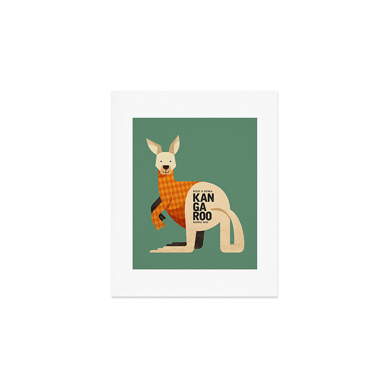 Hello Kangaroo Art Print Gallery Image 1