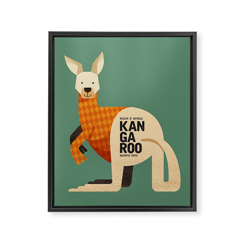 Hello Kangaroo Framed Canvas Print Gallery Image 8