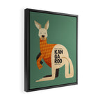 Hello Kangaroo Framed Canvas Print Gallery Image 2