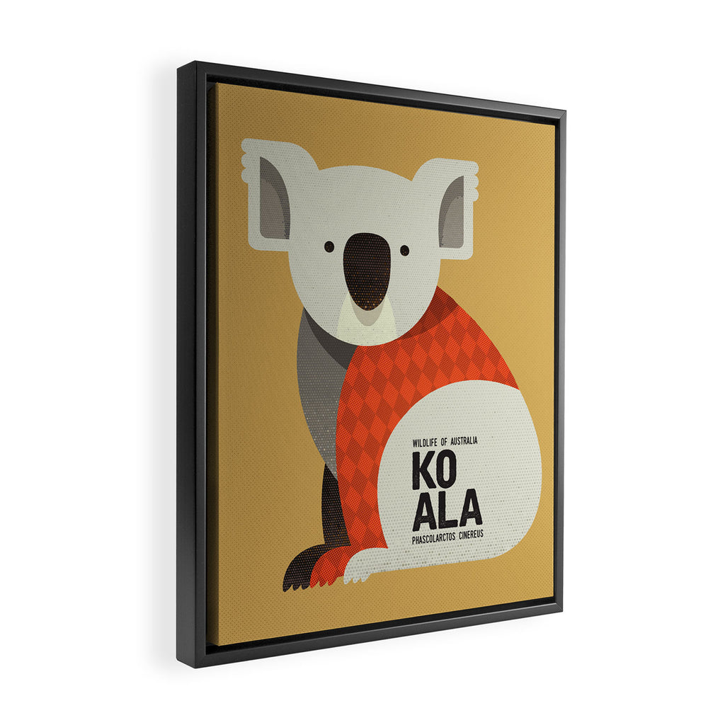 Hello Koala Framed Canvas Print Gallery Image 2