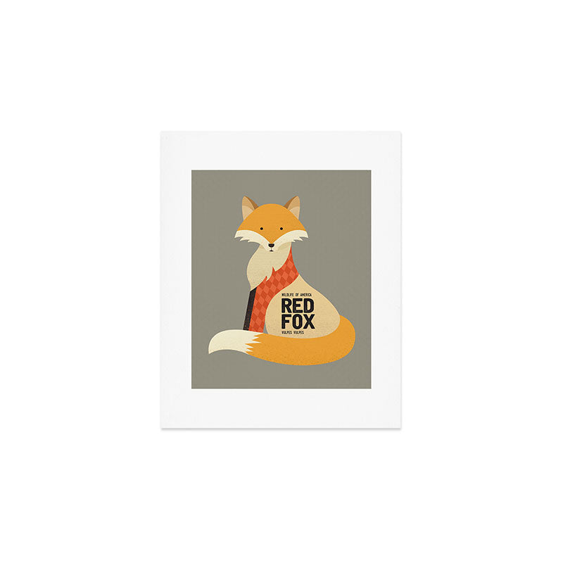 Hello Red Fox Art Print Gallery Image 1