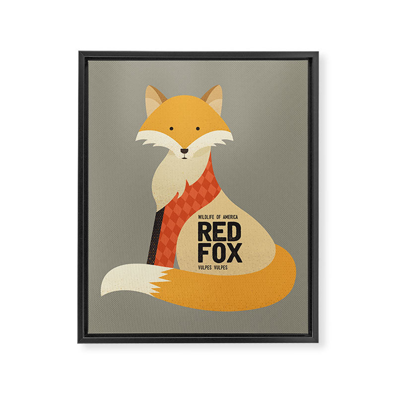 Hello Red Fox Framed Canvas Print Gallery Image 8