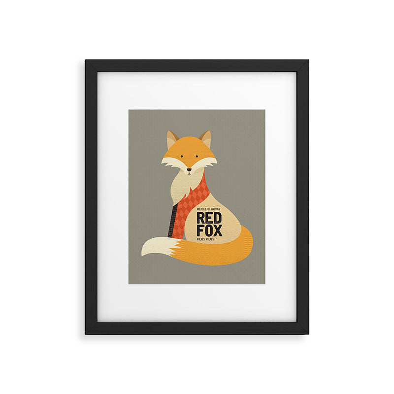 Hello Red Fox Framed Art Print Gallery Image 6