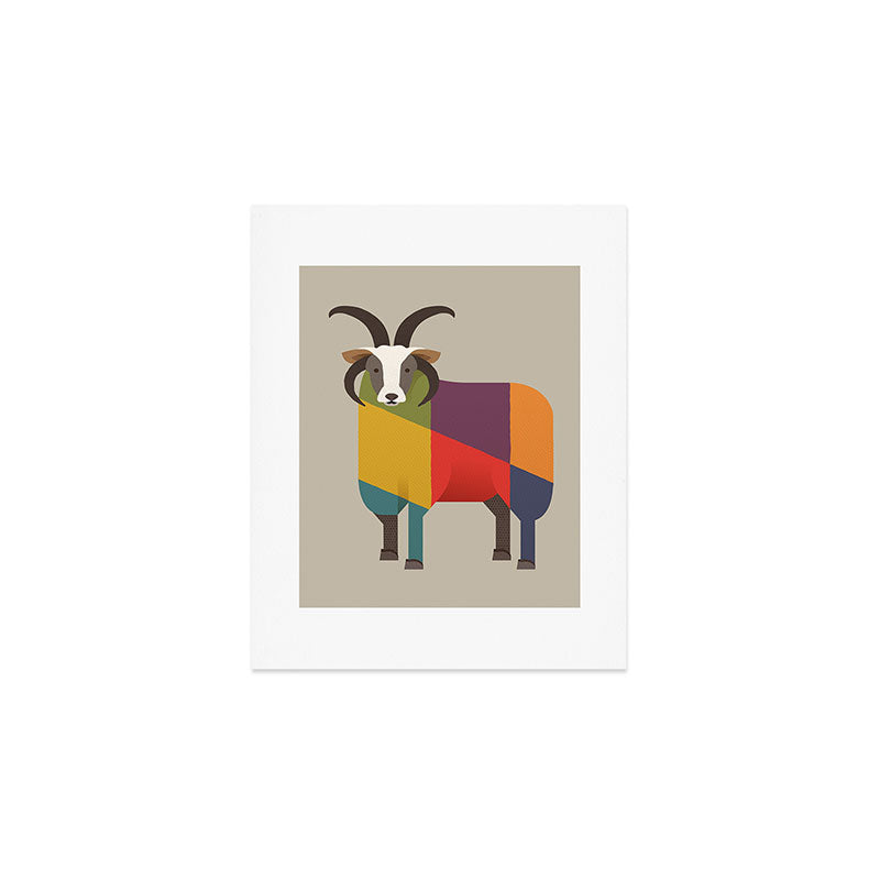 Jacob Sheep Art Print Gallery Image 1