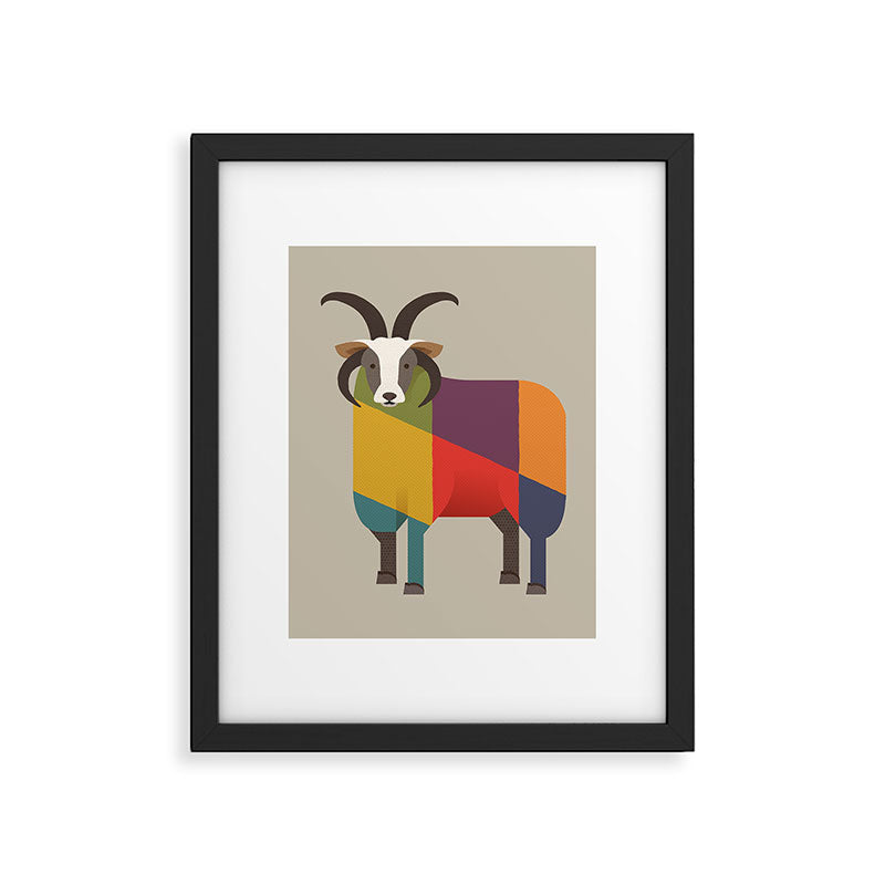 Jacob Sheep Framed Art Print Gallery Image 6