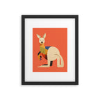 Kangaroo Framed Art Print Gallery Image 6