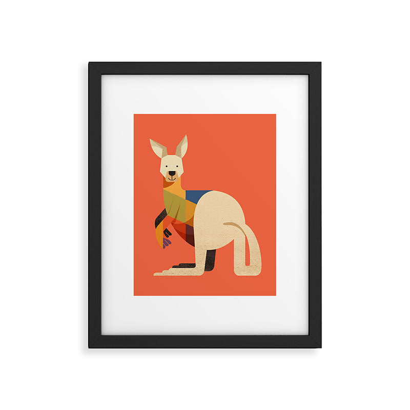 Kangaroo Framed Art Print Gallery Image 6