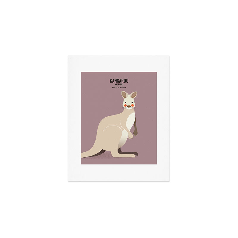 Kangaroo, Wildlife of Australia Art Print Gallery Image 1